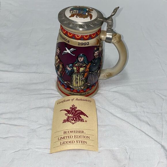 Budweiser Limited Edition Discovery Of America Series Nina 1989 Anheuser Busch - Picture 1 of 12